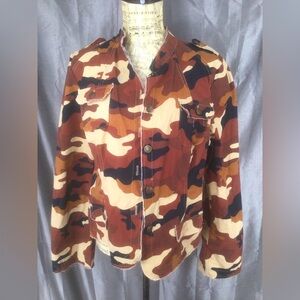 Ivy Jane XL Camouflage field jacket military style utility jacket